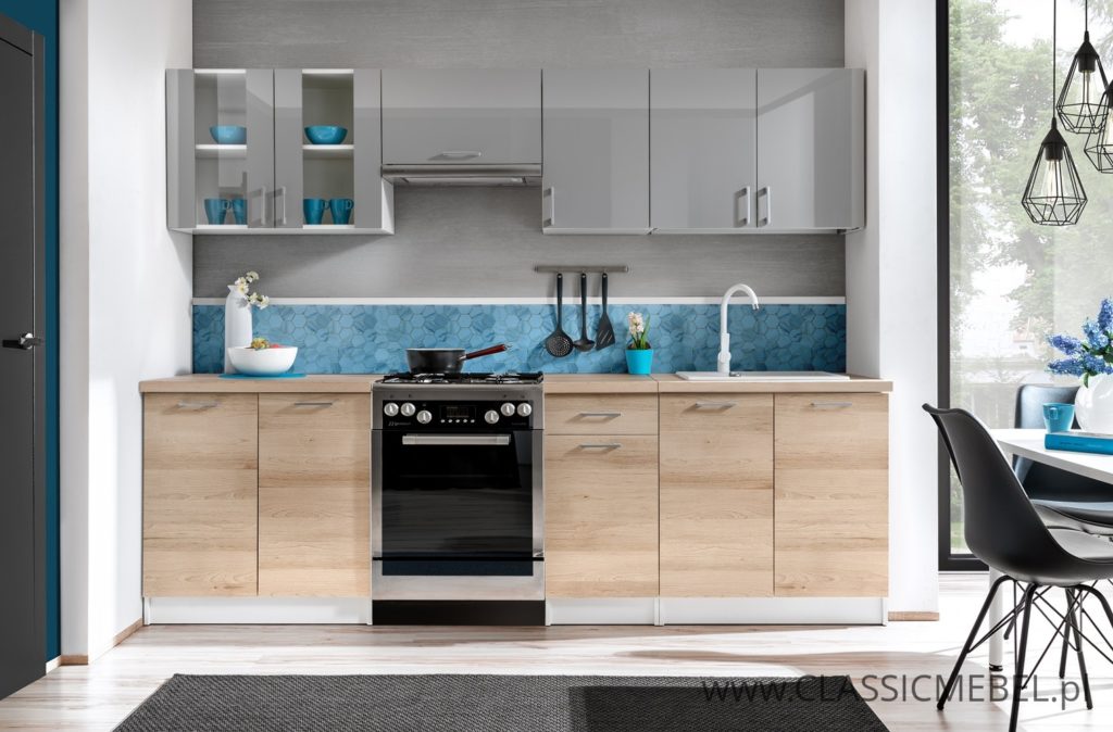 Kuchnia Max Czarny Połysk 2,4 m - Layman