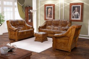 Stylowy zestaw Lord 3 + 2 + 1 – skóra naturalna