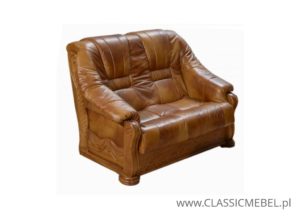Stylowa sofa Lord 2 osobowa – skóra naturalna