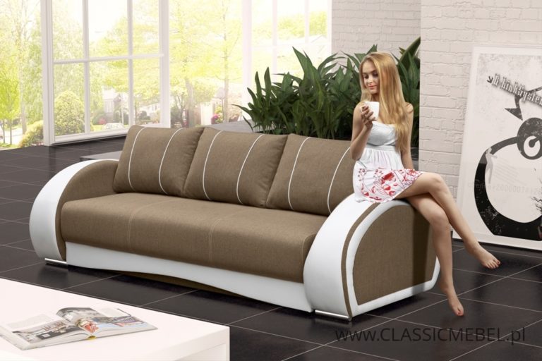 Sofa CHER 3 z funkcją spania z pojemnikiem - Kinas