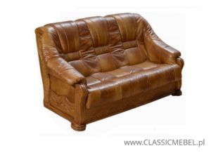 Stylowa sofa Lord 3 osobowa – skóra naturalna