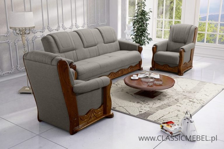 Stylowy zestaw Parys 3+1+1 – tkaniny plamoodporne