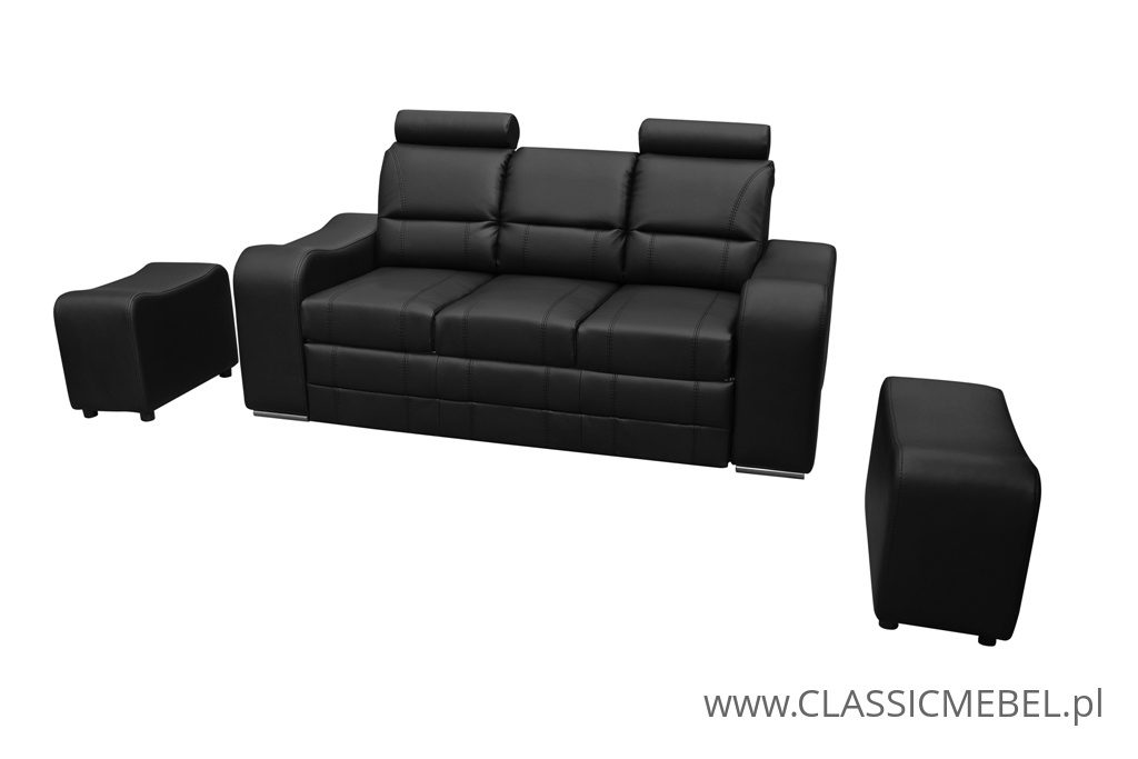 Sofa Wenus + 2 pufy gratis z funkcją spania - Kinas