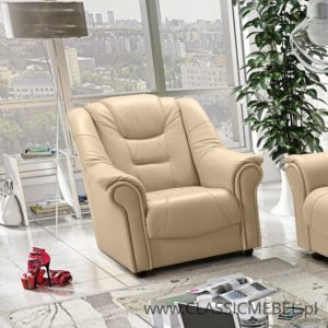 Stylowy Fotel Milano – skóra naturalna