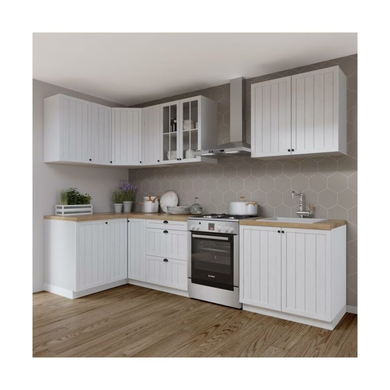 Meble Szafki Kuchenne Prowansja Sosna Andersen Zestaw Narożny 130 cm na 230 cm