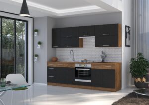 Meble Kuchenne Vigo Matera/Dąb Lancelot Zestaw 260 cm - Lempert