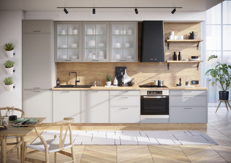Meble Kuchenne KamMono F8 Dąb Skalny Mat 380 cm