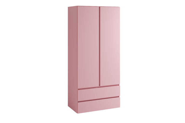 Szafa 2 drzwiowa 2 szuflady Cosmo C02 - Marshmallow - Maridex