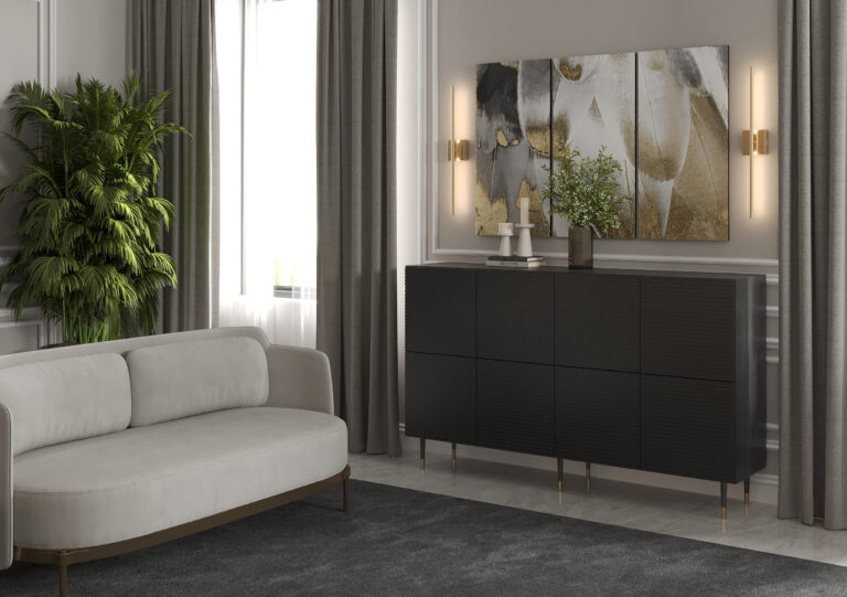 Komoda duża l08 Imperial - Elegancka Czerń - Maridex