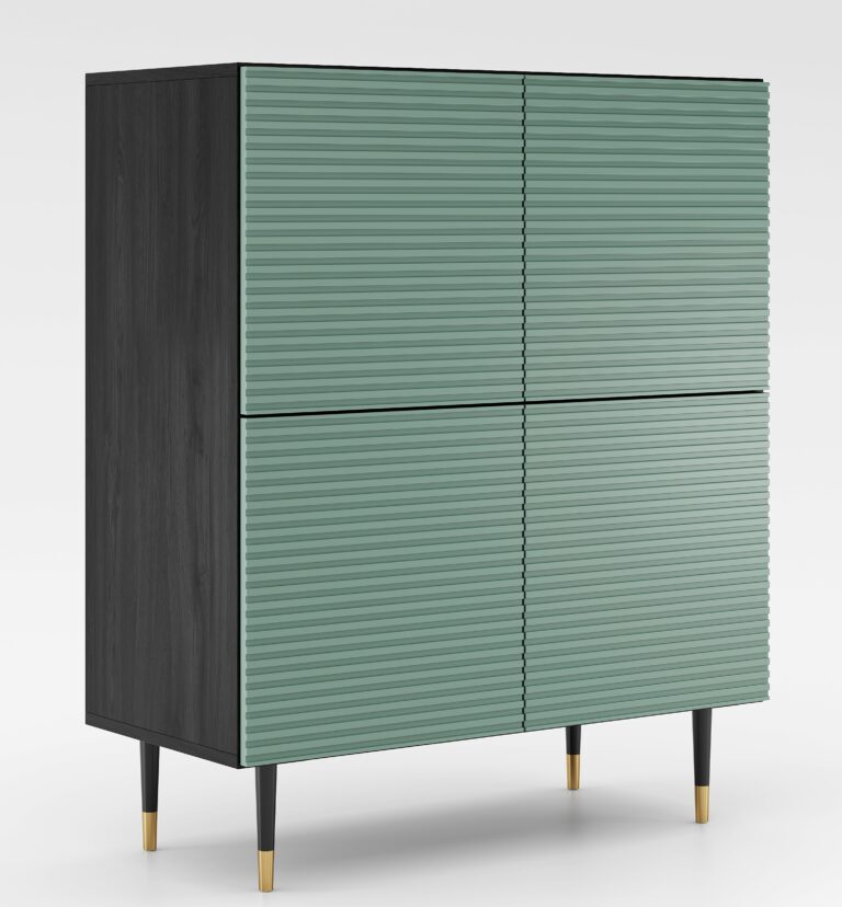 Komoda 4 drzwiowa l05 Imperial - Pistacjowa Zieleń - Maridex