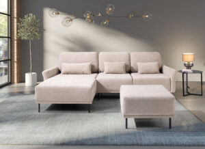 Narożnik Sofa Modułowa Modulo 4L + 1 + 2P + Pufa 70