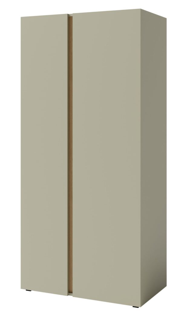 Szafa dwudrzwiowa z drążkiem Luca LC3 - Eukaliptus / Dąb Baltic Dune