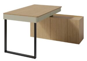 Biurko młodzieżowe składane z komodą Luca LC10 L/P - Eukaliptus / Dąb Baltic Dune