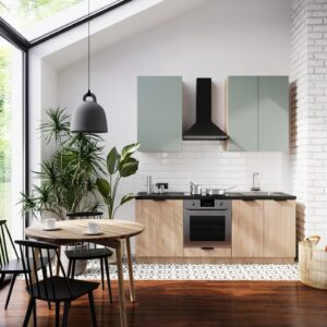 Meble Kuchenne Sorento Dąb Puccini / Green Mat 200 cm