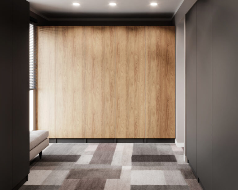 Szafa Modułowa Dąb Craft Złoty 240 cm - Moduły,Led,Blum