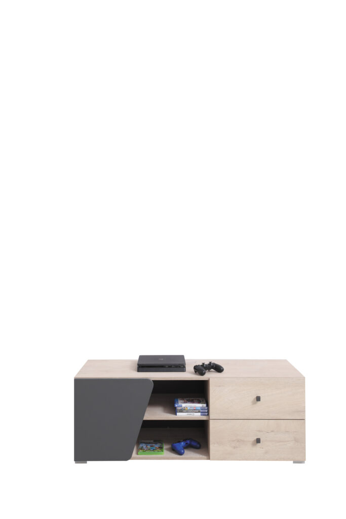 Szafka stolik RTV Delta DL8 - Dąb / Antracyt