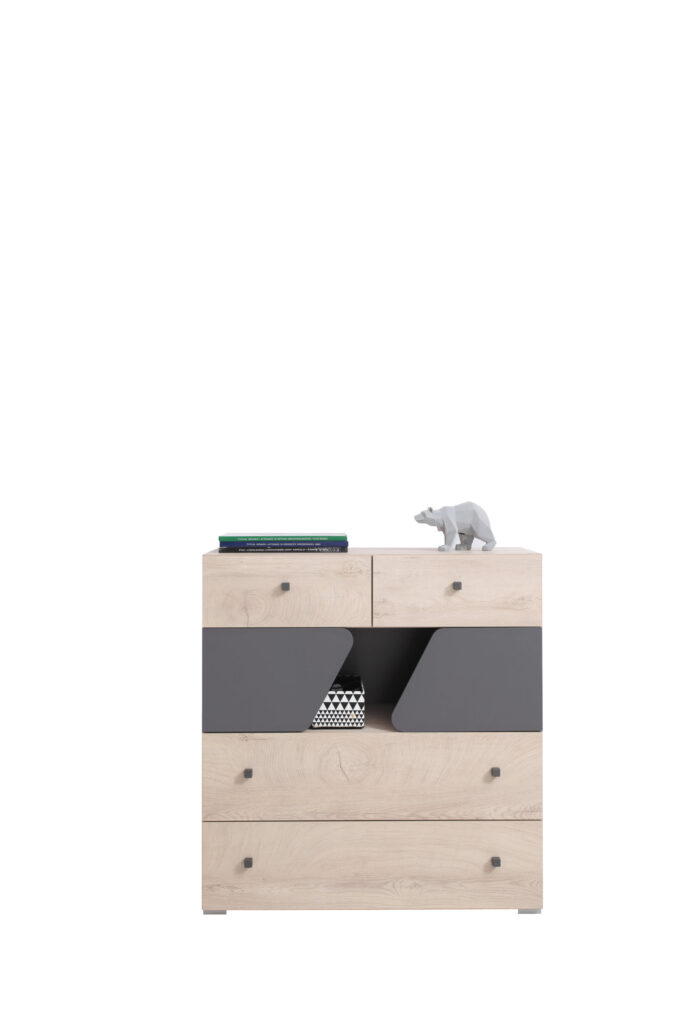 Komoda Delta DL10 - Dąb / Antracyt
