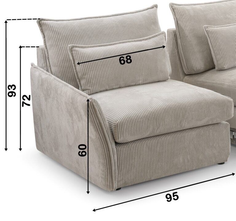 Moduł Zakończeniowy Z Bokiem 95 cm Eldorado - Kinas Meble