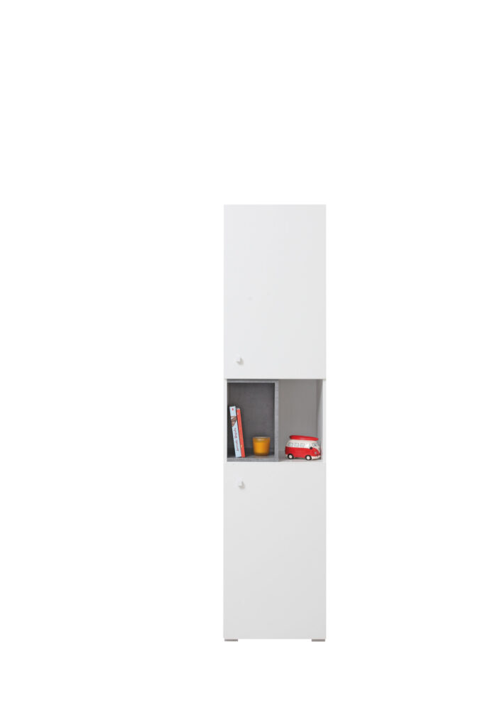 Regał Sigma SI5 L/P - Biały Lux / Beton