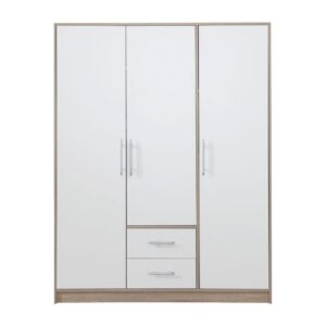 Szafa Smart SR2 - Dąb Sonoma / Biały Lux