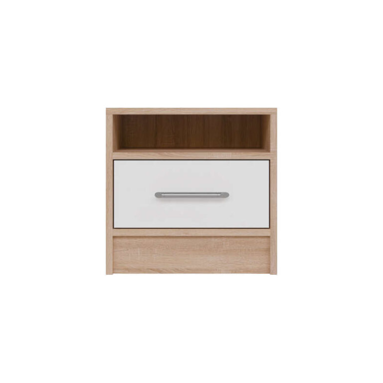 Szafka stolik nocny Smart SR7 - Dąb Sonoma / Biały Lux