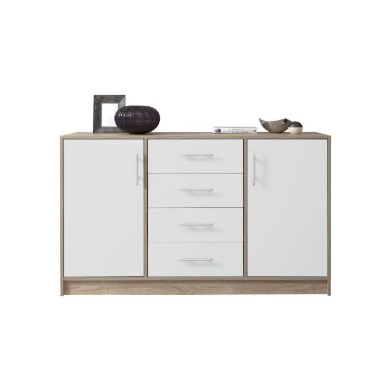 Komoda Smart SRK1 - Dąb Sonoma / Biały Lux - Meblar