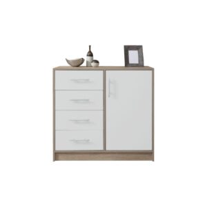 Komoda Smart SRK2 - Dąb Sonoma / Biały Lux