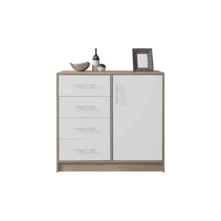 Komoda Smart SRK2 - Dąb Sonoma / Biały Lux