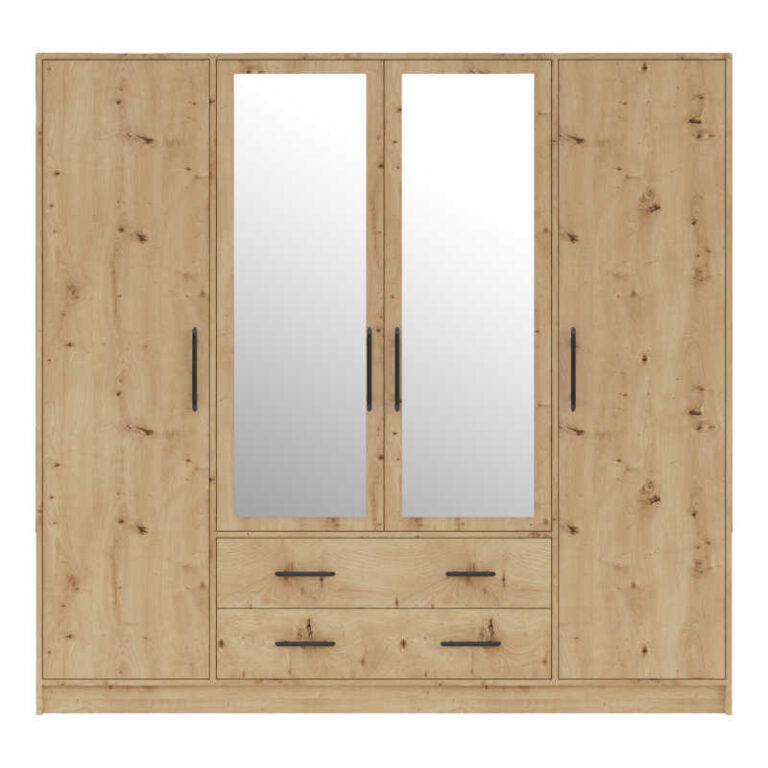 Szafa Smart SRL1 z lustrami - Dąb Artisan