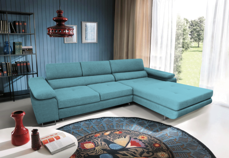 Narożnik Anton Mini - 280 cm na 205 cm - Tkanina Sawana/Itaka