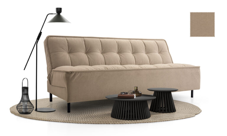 Sofa Jagna Pikowana z funkcją spania - Tkanina Curio - Kinas Meble