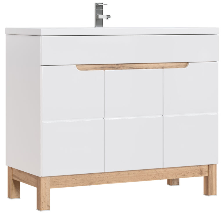 Szafka pod umywalkę Bali 825-100 cm FSC 3 drzwi - White