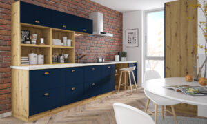 Meble Kuchenne Bonn - Fronty Akryl Mat 18 mm - Marine Blue