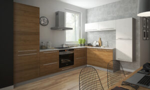 Meble Kuchenne Malmo Pembroke/Ares Biały - Laminat 18 mm