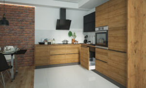 Meble Kuchenne Malmo Pembroke/Ares Czarny - Laminat 18 mm