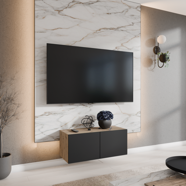 Szafka / stolik RTV Lio 100 cm - Dąb Artisan / Czarny - Arton