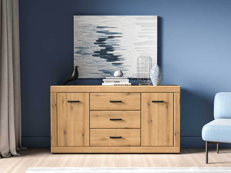 Komoda Dora 04 - Dąb Evoke / MDF Dąb Evoke - ML Meble