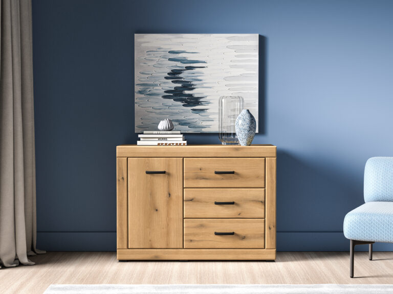 Komoda Dora 05 - Dąb Evoke / MDF Dąb Evoke - ML Meble