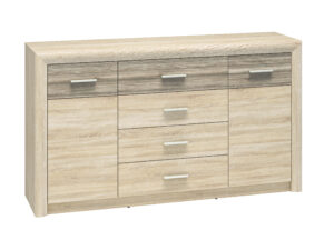 Komoda Castel 08 - Dąb Sonoma Jasna / MDF Dąb Sonoma Truflowa - ML Meble