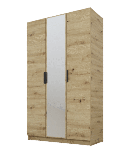 Szafa Cynthia 3D 150 cm 1 Lustro - Dąb Artisan / Dąb Artisan