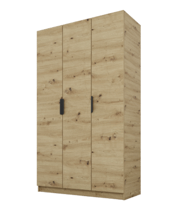 Szafa Cynthia 3D 120 cm - Dąb Artisan / Dąb Artisan