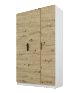 Szafa Cynthia 3D 150 cm - Dąb Artisan / Biały