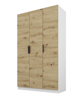 Szafa Cynthia 3D 120 cm - Dąb Artisan / Biały