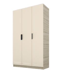 Szafa Cynthia 3D 150 cm - Mink Beż / Dąb Sonoma