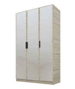 Szafa Cynthia 3D 120 cm 3 Lustra - Dąb Sonoma / Dąb Sonoma