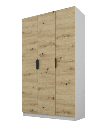 Szafa Cynthia 3D 120 cm - Dąb Artisan / Szary