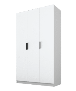 Szafa Cynthia 3D 150 cm - Biały / Szary