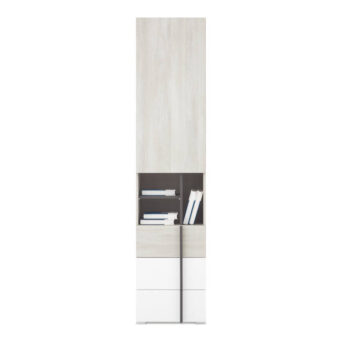 Regał / Bieliźniarka Remo RM3 - Dąb Wilton Biały / Biały Lux / Antracyt