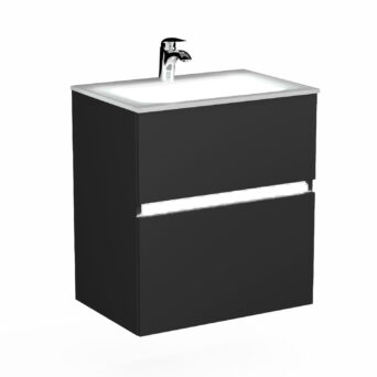 Szafka podumywalkowa Neo z LED - Czarny Mat