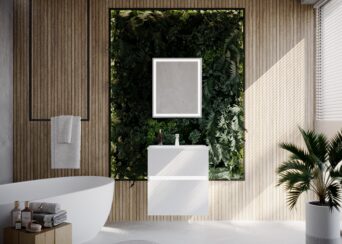Meble łazienkowe Neo z LED - Biały Połysk